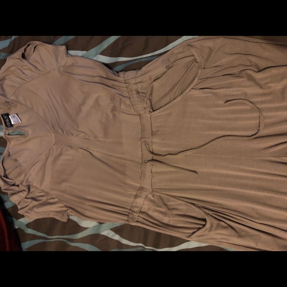 Tan jumpsuit
